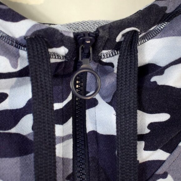 Fabletics Leah Navy Camo Oversized Hooded Sweatshirt - Picture 5 of 11